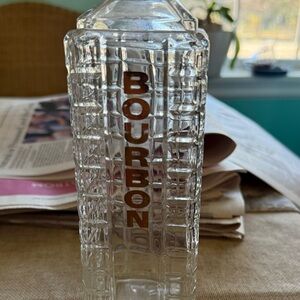 Clear Glass Bourbon Decanter